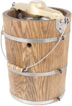 6 qt Ice Cream Maker – Classic Wooden Tub – Hand Crank