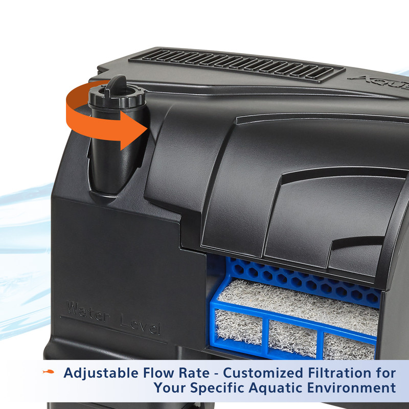 Aqueon SmartClean Power Filter 20-30 Gallon Aquarium with EcoRenew Cartridge Adjustable Flow