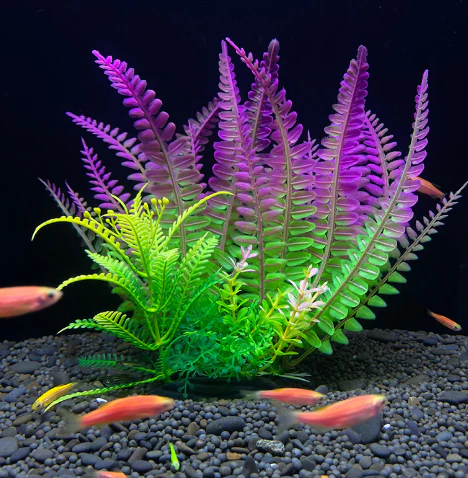 Artificial Aquarium Plant Plastic Fish Tank Decoration 18cm Water Plant