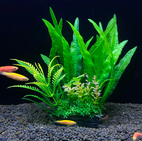 Artificial Aquarium Plant Plastic Fish Tank Decoration 18cm Water Plant