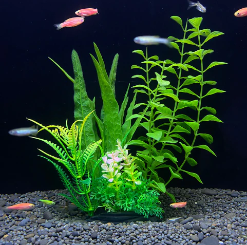 Artificial Aquarium Plant Plastic Fish Tank Decoration 18cm Water Plant