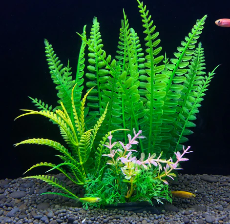 Artificial Aquarium Plant Plastic Fish Tank Decoration 18cm Water Plant