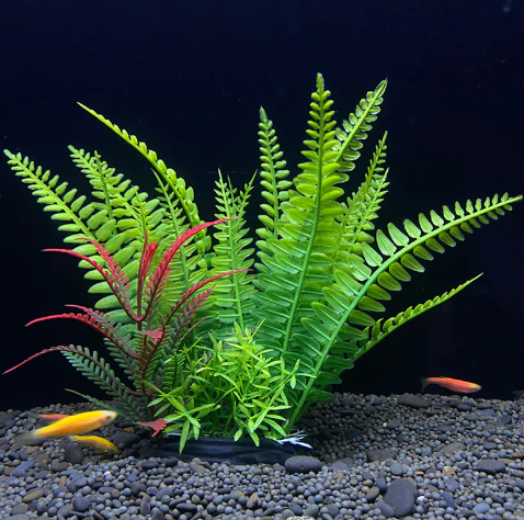 Artificial Aquarium Plant Plastic Fish Tank Decoration 18cm Water Plant