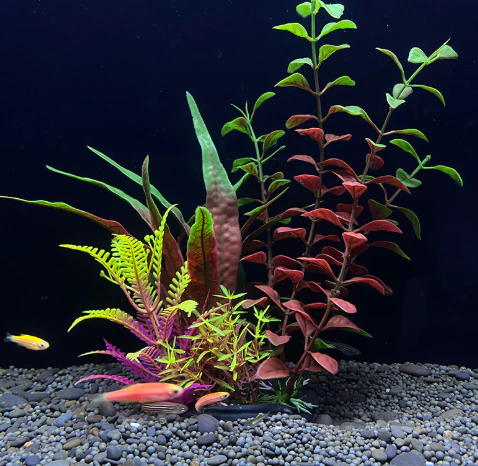 Artificial Aquarium Plant Plastic Fish Tank Decoration 18cm Water Plant