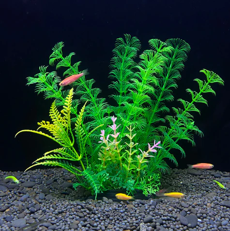 Artificial Aquarium Plant Plastic Fish Tank Decoration 18cm Water Plant