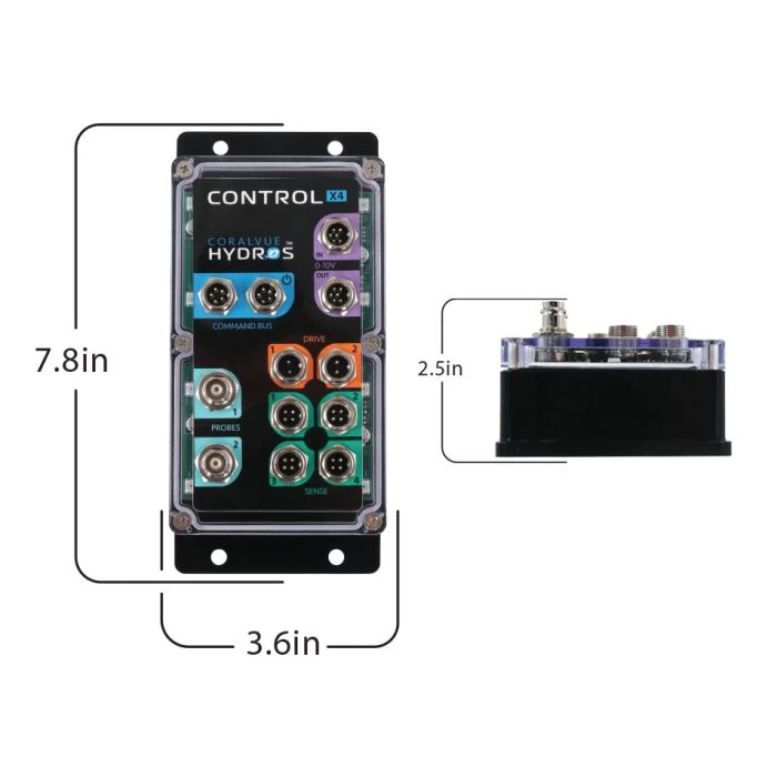 CoralVue HYDROS Control X4 XP8 Pro Pack Aquarium Controller System with pH Probe Temperature Sensor