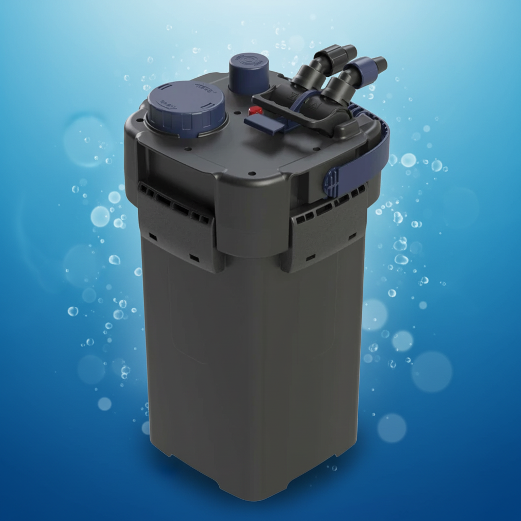 Mega Filtra 900 Aquarium Canister Filter 410 GPH for Up to 240 Gallon Tanks