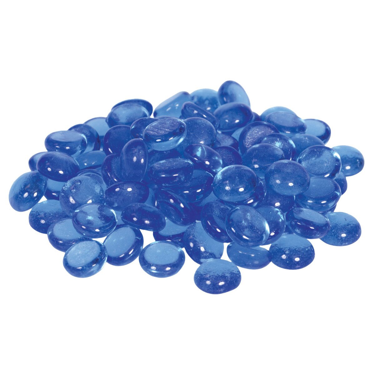 Underwater Treasures Decorative Aquarium Marbles Blue 100 Pack Gravel Accent