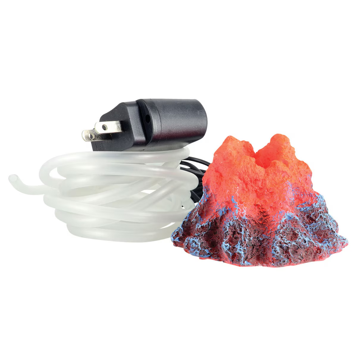 Underwater Treasures LED Volcano Aquarium Bubbler Ornament Air Stone Decor